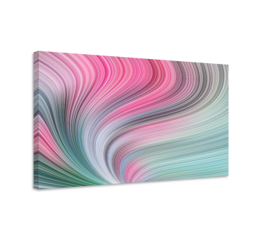 Cuadro decorativo moderno Rayas diagonales artísticas multicolore - TenVinilo