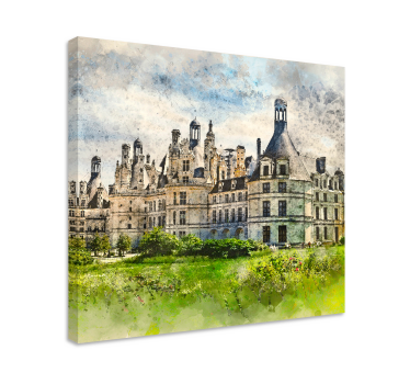 Cuadro ciudades vista de arquitectura del château - TenVinilo