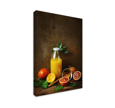 Cuadro de bodegones Porcelana y cáscara de naranja - TenVinilo