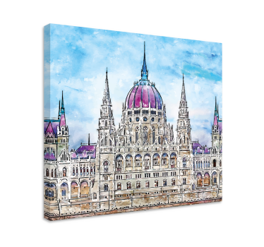 Cuadro ciudades budapest parlamento - TenVinilo