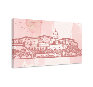 Cuadro ciudades contorno histórico de la ciudad - TenVinilo