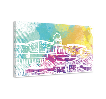 Cuadro ciudades paisaje de edificios históricos - TenVinilo