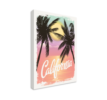 Cuadro ciudades atardeceres de california - TenVinilo