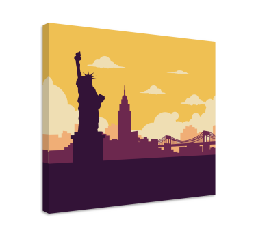 Cuadro ciudades estatua de la libertad - TenVinilo