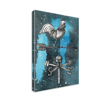 Cuadro de pájaros Pollo de la noche estrellada - TenVinilo