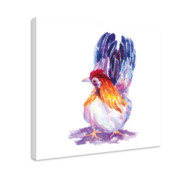 Cuadro de pájaros Pollito pintado clásico - TenVinilo