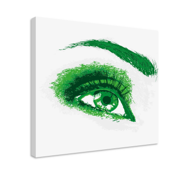Cuadro bodegones ilustración ojo verde - TenVinilo