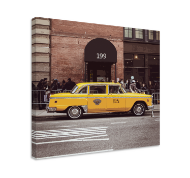 Cuadro ciudades taxi amarillo - TenVinilo