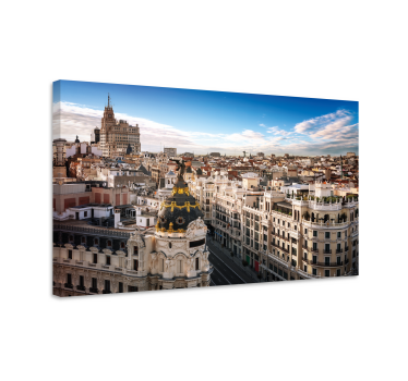 Cuadro en 3d Gran vía vistas al mediodía - TenVinilo
