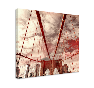 Cuadro ciudades estructura icónica del puente - TenVinilo
