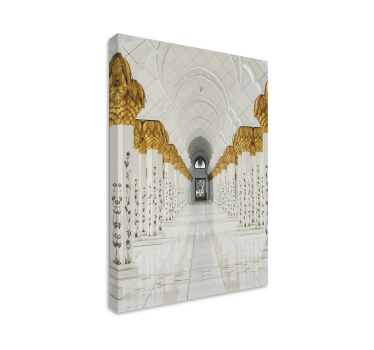 Cuadro en 3d Arcos árabes dorados - TenVinilo