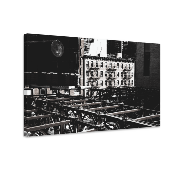 Cuadro ciudades perspectiva del horizonte urbano - TenVinilo