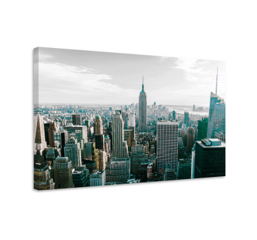 Cuadro ciudades vista del horizonte de nueva york - TenVinilo