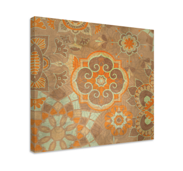 Cuadro oriental con motivos botánicos elaborados - TenVinilo