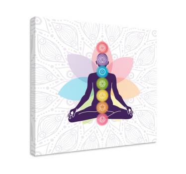 Cuadro decorativo moderno Los símbolos de los siete chakras - TenVinilo
