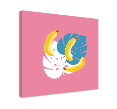 Cuadro bodegones plátanos tropicales - TenVinilo