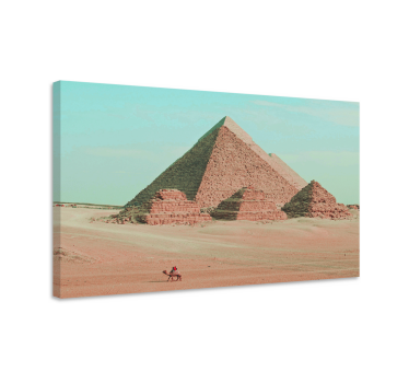 Cuadro de paisaje Pirámides fotografía estética - TenVinilo