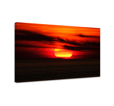 Cuadro de paisaje Colores estéticos cielo rojo - TenVinilo