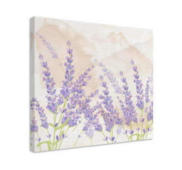 Cuadro flores Pintura provenzal acuarela lavanda - TenVinilo