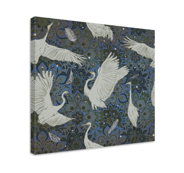 Cuadro de peces danza de grúas elegante - TenVinilo