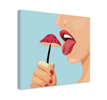 Cuadro bodegones deliciosa tentación de fresa - TenVinilo