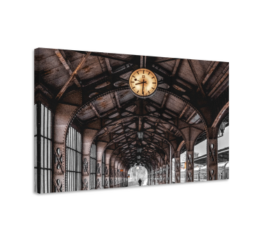 Cuadro ciudades estación de tren histórica - TenVinilo