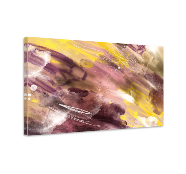 Cuadro artístico pinceladas abstractas - TenVinilo