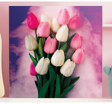 Cuadro flores Tulipanes de colores - TenVinilo