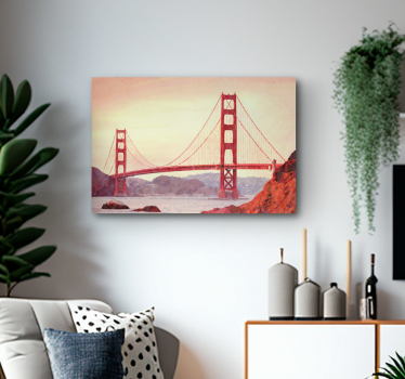 Cuadro artístico Arte golden gate de san fransisco - TenVinilo