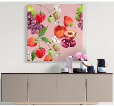 Cuadro bodegones arreglo de frutas frescas - TenVinilo