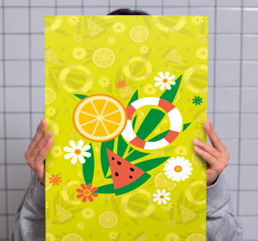Cuadro bodegones delicia de frutas tropicales - TenVinilo