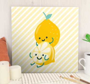 Cuadro bodegones limones adorables - TenVinilo