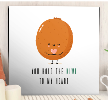 Cuadro bodegones personaje kiwis adorable - TenVinilo