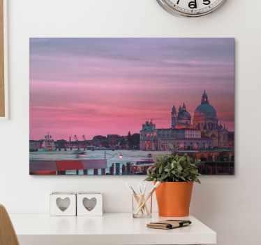 Cuadro ciudad Venecia al atardecer - TenVinilo