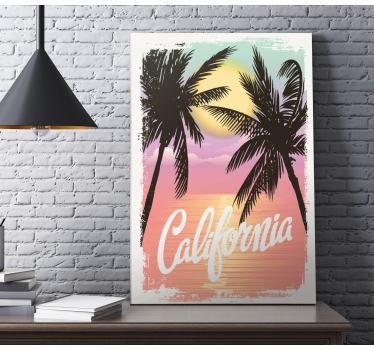 Cuadro ciudades atardeceres de california - TenVinilo
