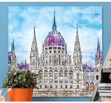 Cuadro ciudades budapest parlamento - TenVinilo