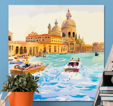 Cuadro ciudades exploración de los canales de venecia - TenVinilo