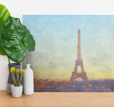 Cuadro ciudades paisaje de la torre eiffel - TenVinilo
