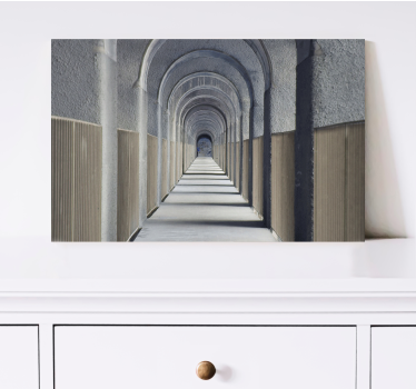 Cuadro ciudades perspectiva de arcos arquitectónicos - TenVinilo
