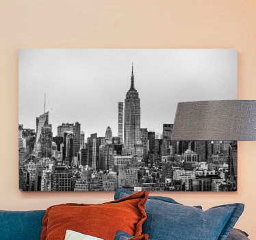 Cuadro ciudades silueta de nueva york - TenVinilo