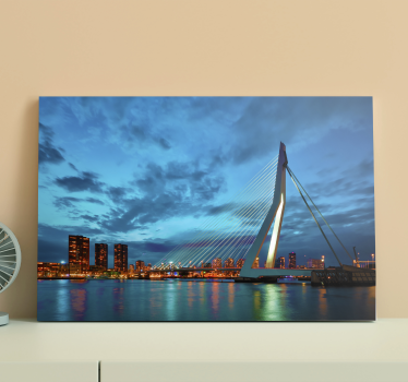 Cuadro ciudades vista del horizonte de rotterdam - TenVinilo