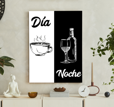 Cuadro cocina Divertida cocina en blanco y negro - TenVinilo