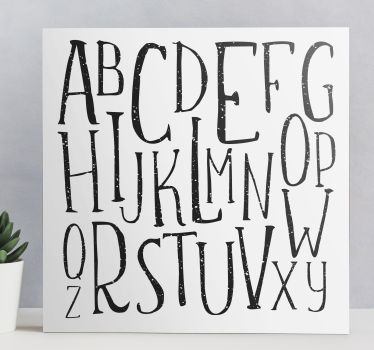 Cuadro de abecedario Letras del alfabeto - TenVinilo