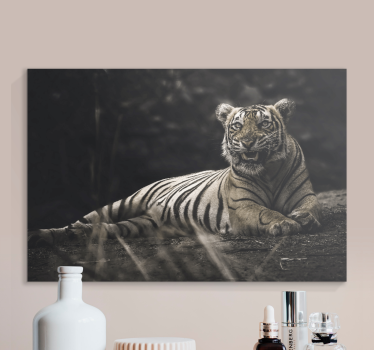 Cuadro de animales Tigre acostado - TenVinilo