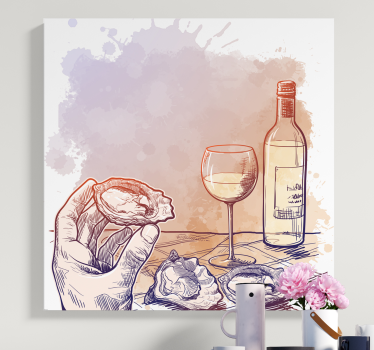 Cuadro de bodegones Bodegones moderno copas de vino - TenVinilo