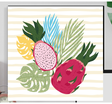 Cuadro de bodegones Fruta del dragón tropical - TenVinilo