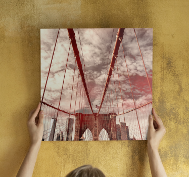 Cuadro ciudades estructura icónica del puente - TenVinilo