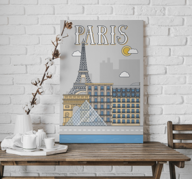 Cuadro ciudades parísParís es una ciudad en Francia. Es la capita - TenVinilo