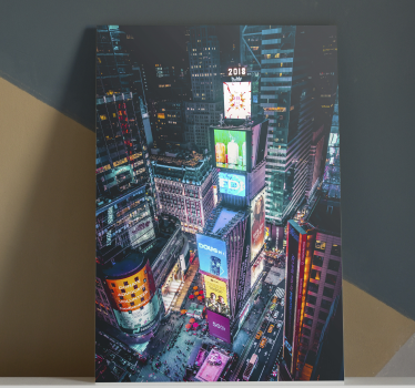 Cuadro de ciudades Time square nueva york - TenVinilo