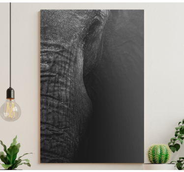 Cuadro de elefantes Elegante olifante oscuro - TenVinilo